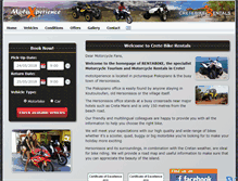 Tablet Screenshot of cretebikerentals.gr
